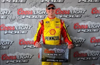 Busch made it three straight pole for the #22