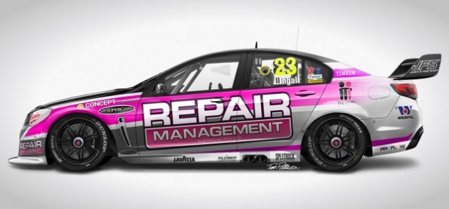 The Lucas Dumbrell Motorsport entry will sport a pink look in Sydney