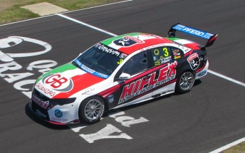 Vitantonio Liuzzi has set the fastest time at Queensland Raceway