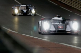 It was a race-long duel between the Audi and the Peugoets
