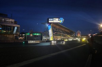 A scene from the famed Le Mans 24 Hours