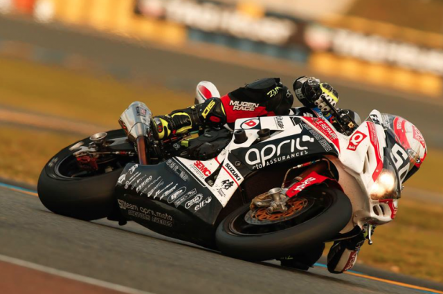 The Team April Moto Motors Events Suzuki on its way to second at Le Mans
