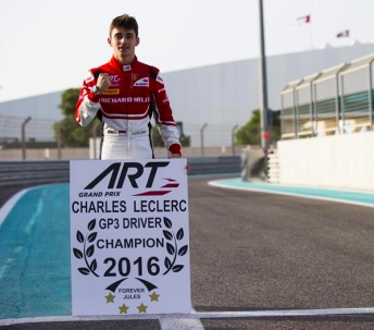 Charles Leclerc took out the GP3 crown in controversial circumstances 