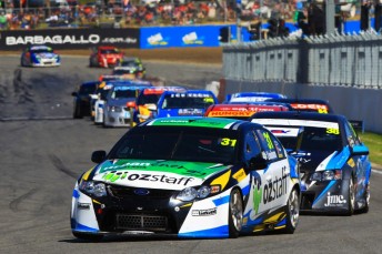 Kristian Lindbom competing in the Evans Falcon at Barbagallo