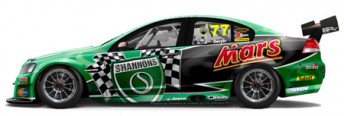 The side of the Shannons Mars Racing entry
