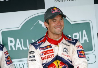 All smiles for Sebastien Loeb after winning Rally Bulgaria