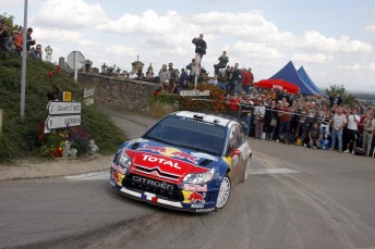 Sebastien Loeb is closing-in on victory at Rallye de France