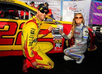 Joey Logano will start from pole at Chicagoland