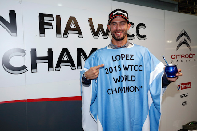  Jose Maria Lopez savouring his second WTCC crown