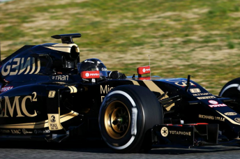 Romain Grosjean end the final day of the test on top