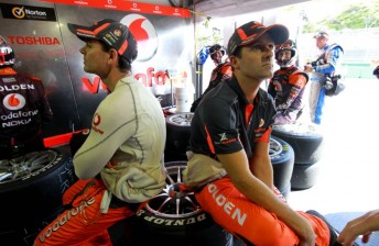 Craig Lowndes and Jamie Whincup