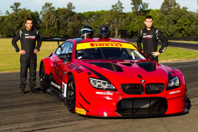 Jake Camilleri (left) and Morgan Haber with the MARC GT BMW M6 GT3