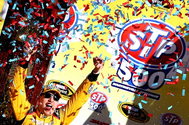 Kyle Busch was thrilled with his win at Martinsville