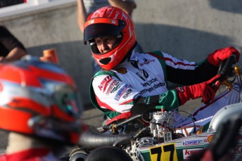 Michael Schumacher in his Tony Kart. Pic: RGMMC/Jenni Wade