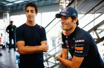 Ricciardo and Webber at the European Grand Prix