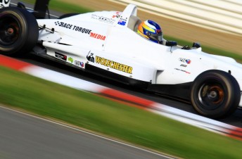 Tim Macrow en route to victory at Symmons Plains