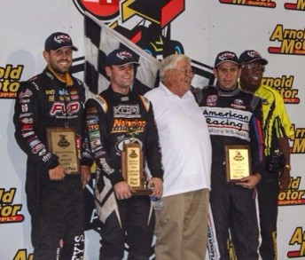 Ian Madsen (2nd from left) won the Capitani Classic. He