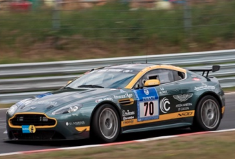 Mal Rose behind the wheel of the Aston Martin Test Centre entry last year 