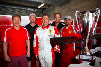 The Maranello team with the Simonsen Trophy