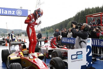 Raffaele Marciello celebrates maiden GP2 Series win at Spa 