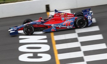 Marco Andretti set the pace in Pocono testing
