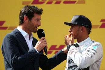Webber made a guest podium appearance at the Austrian Formula 1 Grand Prix