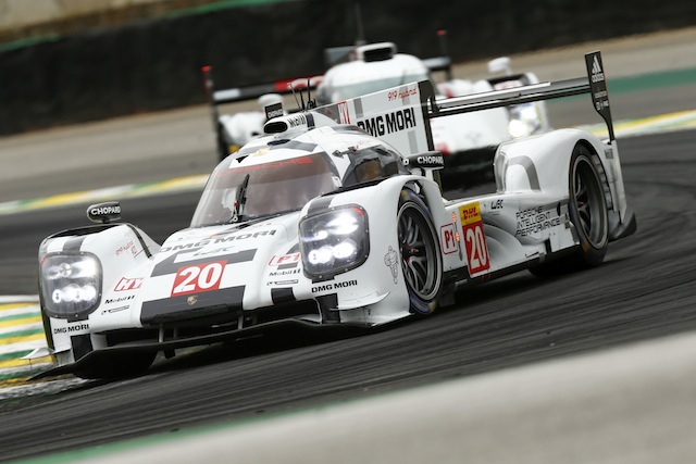 Mark Webber and Timo Bernhard lead the #20 to pole at the final WEC round in Brazil