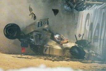 Martin Brundle crashed heavily in 1996