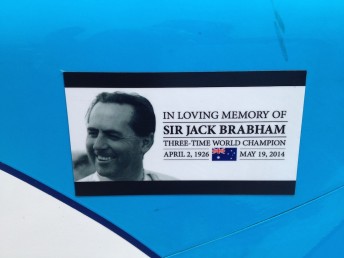 The tribute Matthew Brabham is running on his Indy Lights car