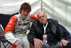 Jack with grandson Matthew who will race in the Pro Mazda Championship in the US this year for Andretti Autosport