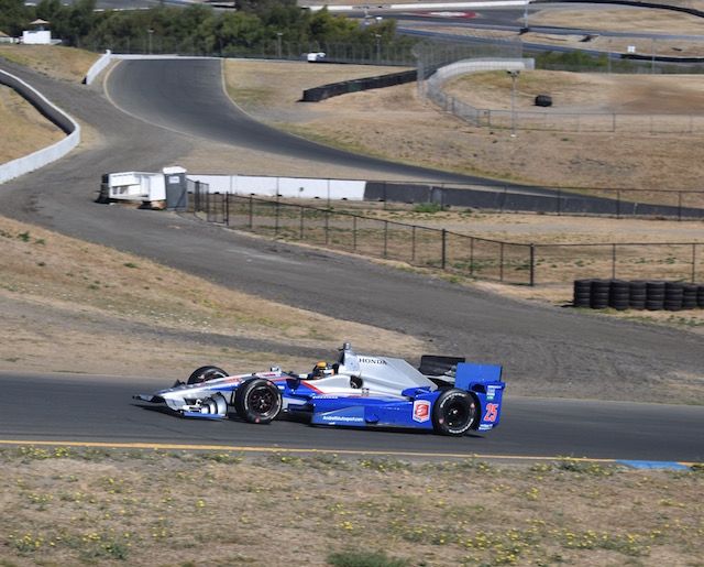 Matthew Brabham has turned some impressive laps in the #25 Andretti Autosport IndyCar at Sonoma