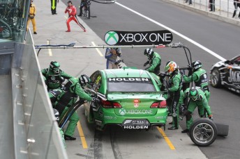 The Xbox One Racing entry of Andy Priaulx and Mattias Ekstrom during the warm-up