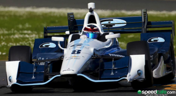 Max Chilton drove the Ganassi IndyCar for the first time at Sonoma ahead of the super speedway test at Fontana