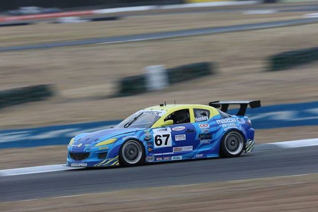 Henley competing in the first of his RX-8s at last weekend
