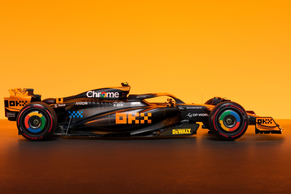 McLaren will run a reversed livery at the Singapore and Japanese Grands Prix. Image: McLaren Racing