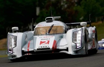 The #2 Audi proved fastest at the test day