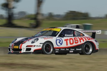 Michael Almond competing in the Porsche GT3 Cup Challenge this year