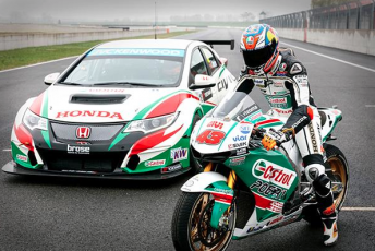 Jack Miller swapped his bike for a WTCC Honda Civic