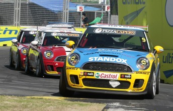 Karl and Chris Reindler will team up in a MINI Challenge car at Barbagallo next week