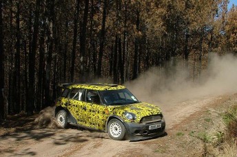 Kris Meeke took the wheel of the Mini WRC 