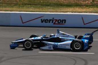 Juan Pablo Montoya soars to pole at Pocono