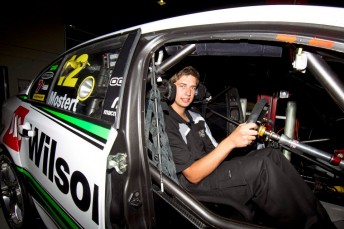 Chaz Mostert enjoyed a seat fitting at DJR last Friday