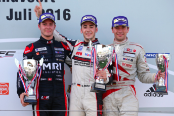 Sven Muller (centre) continues to dominate Carrera Cup Germany 