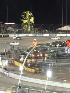 The NASCAR fan that climbed the Richmond fence (PIC: Twitter/@mrsthomas99)