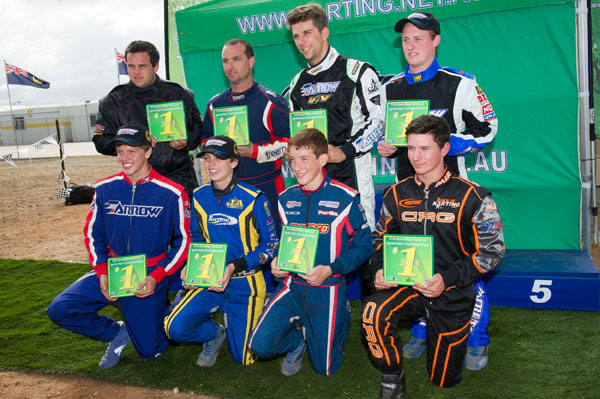 The 2013 Champions at the Australian Karting Championships (Pic: AF Images/Budd)