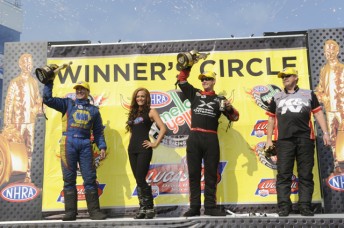 The winners at Brainderd were Ron Capps, Spencer Massey and Mike Edwards