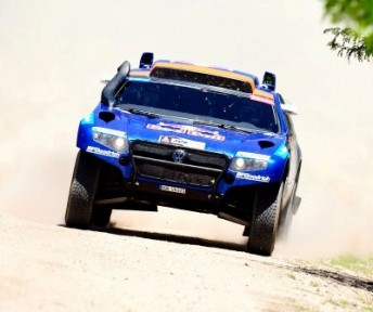 Nasser Al-Attiyah has taken the lead inthe Dakar Rally