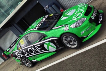The Holden prototype in the Phillip Island pitlane. pic: Nick Percat via twitter