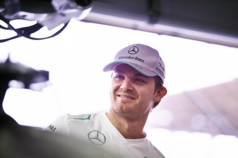 Nico Rosberg masters a wet Interlagos to top the times in both opening practice sessions