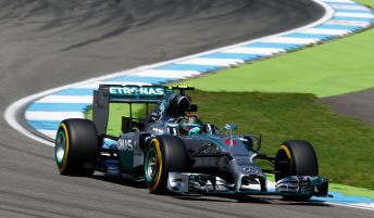 Nico Rosberg scored pole for his home grand prix